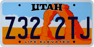 UT license plate Z322TJ