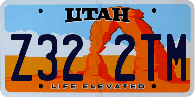 UT license plate Z322TM