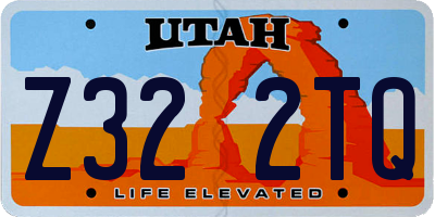 UT license plate Z322TQ