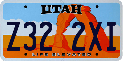 UT license plate Z322XI