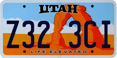 UT license plate Z323CI