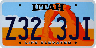 UT license plate Z323JI