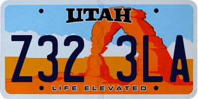 UT license plate Z323LA