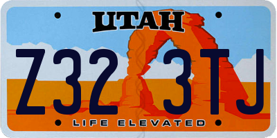 UT license plate Z323TJ