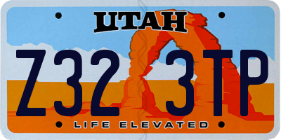 UT license plate Z323TP