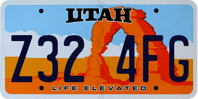 UT license plate Z324FG