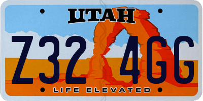 UT license plate Z324GG