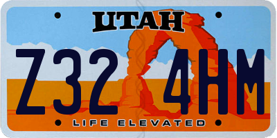 UT license plate Z324HM
