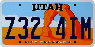 UT license plate Z324IM