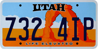 UT license plate Z324IP