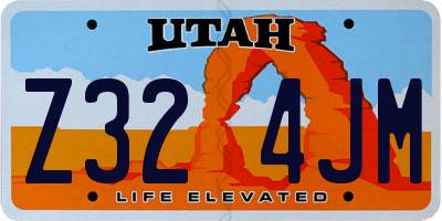 UT license plate Z324JM