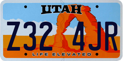 UT license plate Z324JR