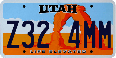 UT license plate Z324MM