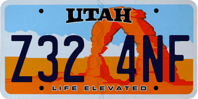 UT license plate Z324NF