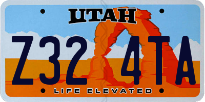 UT license plate Z324TA