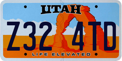UT license plate Z324TD