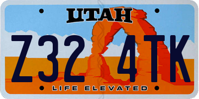 UT license plate Z324TK
