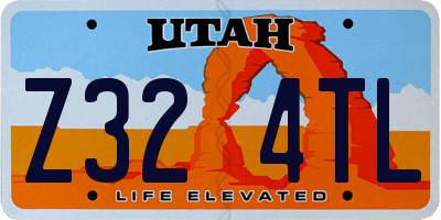 UT license plate Z324TL