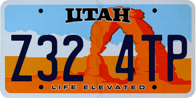 UT license plate Z324TP