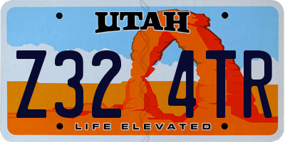 UT license plate Z324TR