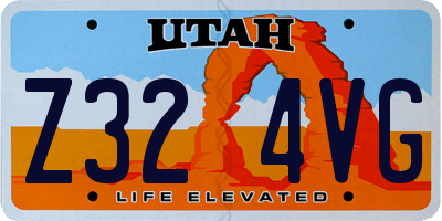UT license plate Z324VG