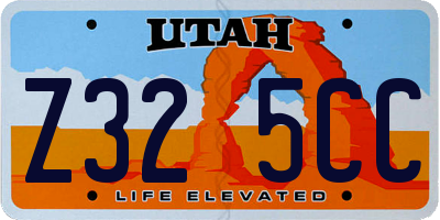 UT license plate Z325CC