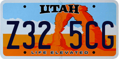 UT license plate Z325CG