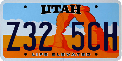 UT license plate Z325CH