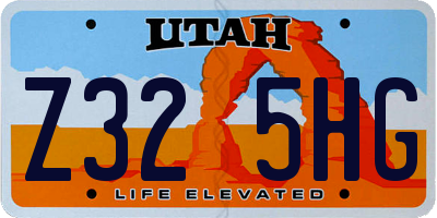UT license plate Z325HG