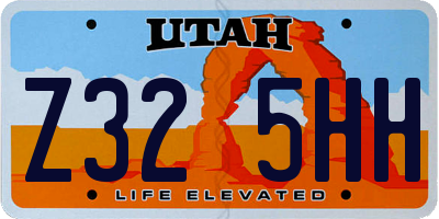 UT license plate Z325HH