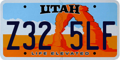 UT license plate Z325LF
