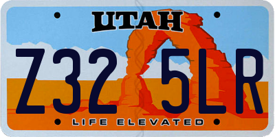 UT license plate Z325LR