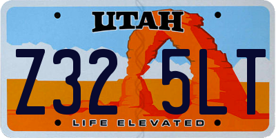 UT license plate Z325LT