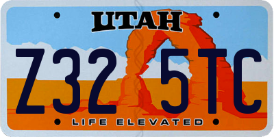 UT license plate Z325TC