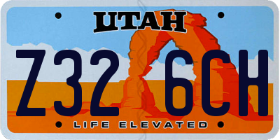 UT license plate Z326CH