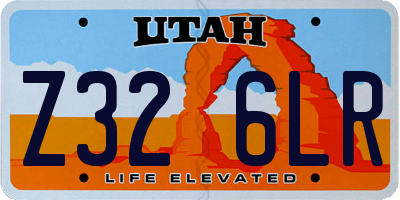 UT license plate Z326LR