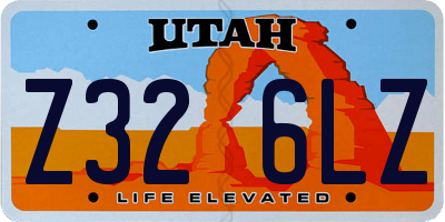 UT license plate Z326LZ