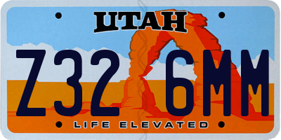 UT license plate Z326MM