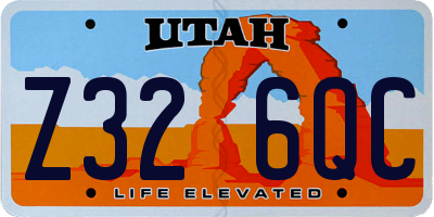 UT license plate Z326QC