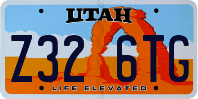 UT license plate Z326TG