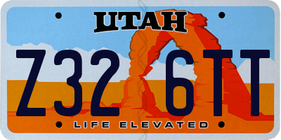 UT license plate Z326TT