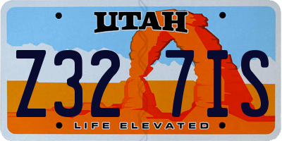 UT license plate Z327IS