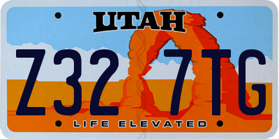 UT license plate Z327TG