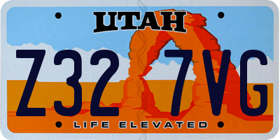 UT license plate Z327VG