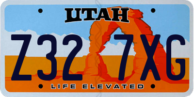 UT license plate Z327XG