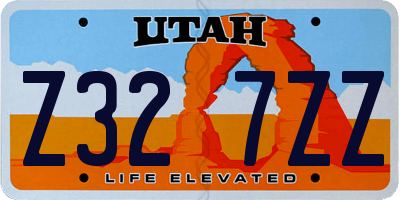 UT license plate Z327ZZ