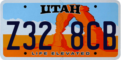 UT license plate Z328CB