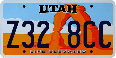 UT license plate Z328CC