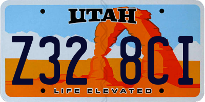UT license plate Z328CI