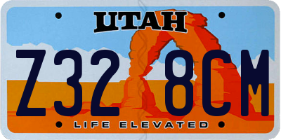 UT license plate Z328CM
